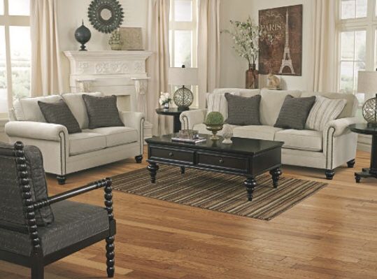 Ashley Furniture Milari Sofa and Loveseat - Linen