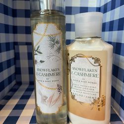 ❄️NEW!! Bath & Body Works Snowflakes & Cashmere Body Care Set