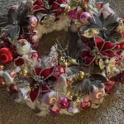 Christmas Wreath Vintage Inspired