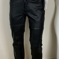 Women’s leather Drag Specialties Riding pant sz 32