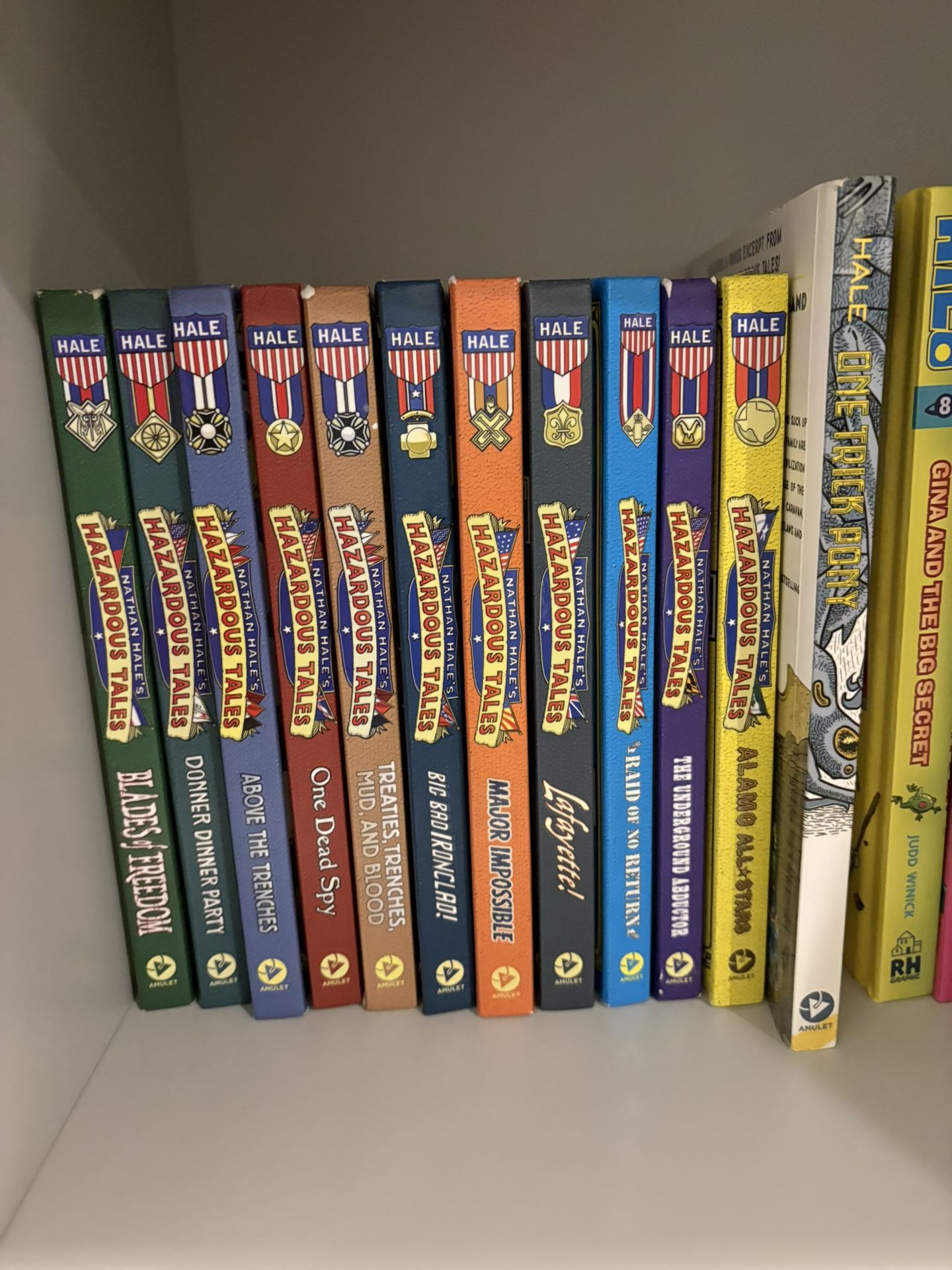 Nathan Hale’s Hazardous Tales Book Collection (12 Books, Hardcover, Great Condition)