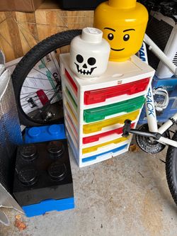 Vintage LEGO 6 Drawer Storage + 4 storage pieces
