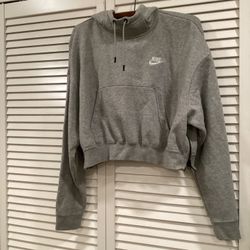 Nike Essentials Grey Hoodie Girls Medium 