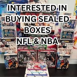 INTERESTED IN BUYING SPORTS CARD BOXES