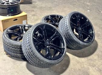 20x10 20x11 CHEVY CAMARO ZL1 GLOSS BLACK WHEELS RIMS TIRES 5x120 SS RS Z28 1LE-We Finance
