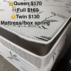 Full Mattress And Box Spring. Same Day Deliver