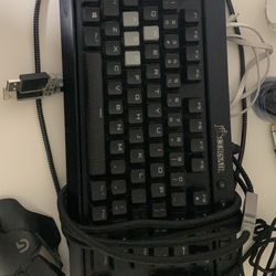Corsair Mechanical Keyboard  With Logitech G502 Mouse