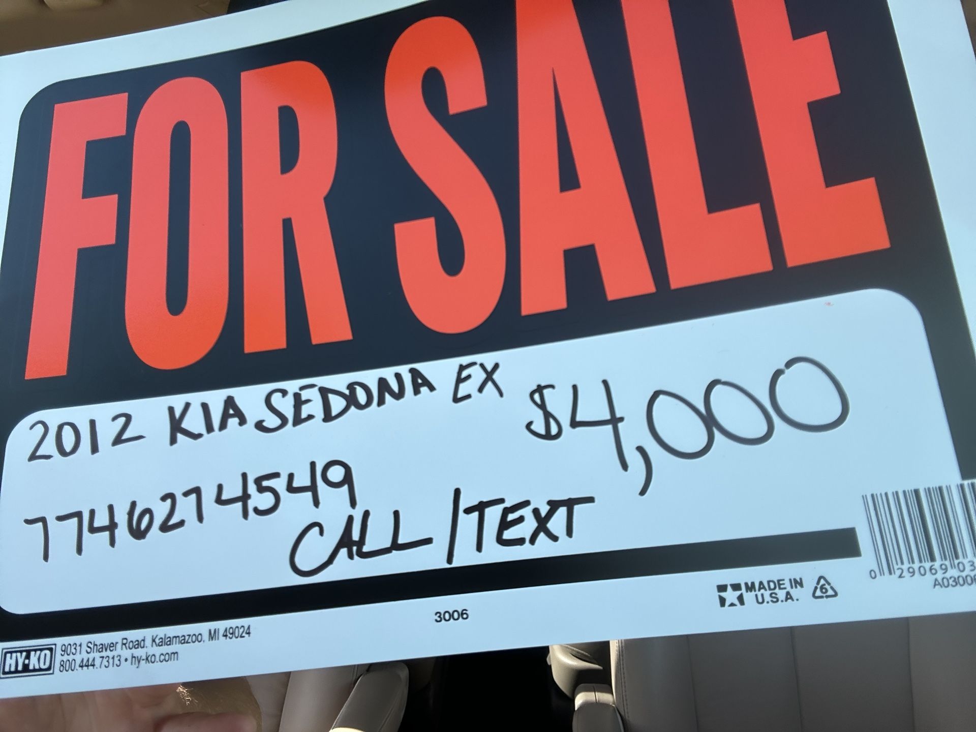 2012 KIA Sedona