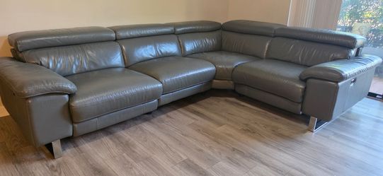 RECLINING LEATHER SECTIONAL SOFA FOR SALE | SOFÁ SECCIONAL RECLINABLE EN VENTA
