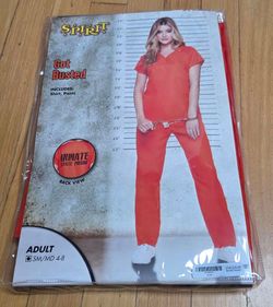 Spirit Got Busted Inmate Halloween Costume