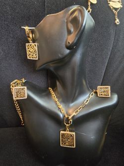21k Gold Plated Set