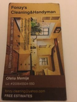 I clean house apartments office call me