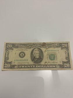 Year, 1985 $20 collectible note in good condition, asking for $45 price firm