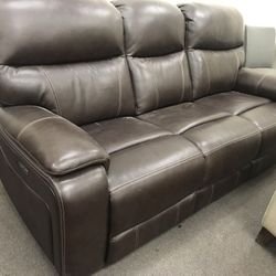 Leather Electric Recliner Sofas 