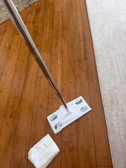 Flat Mop with Stainless Steel Handle and Pads