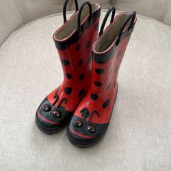 Rain Boots Ladybug Size 11 Kids 