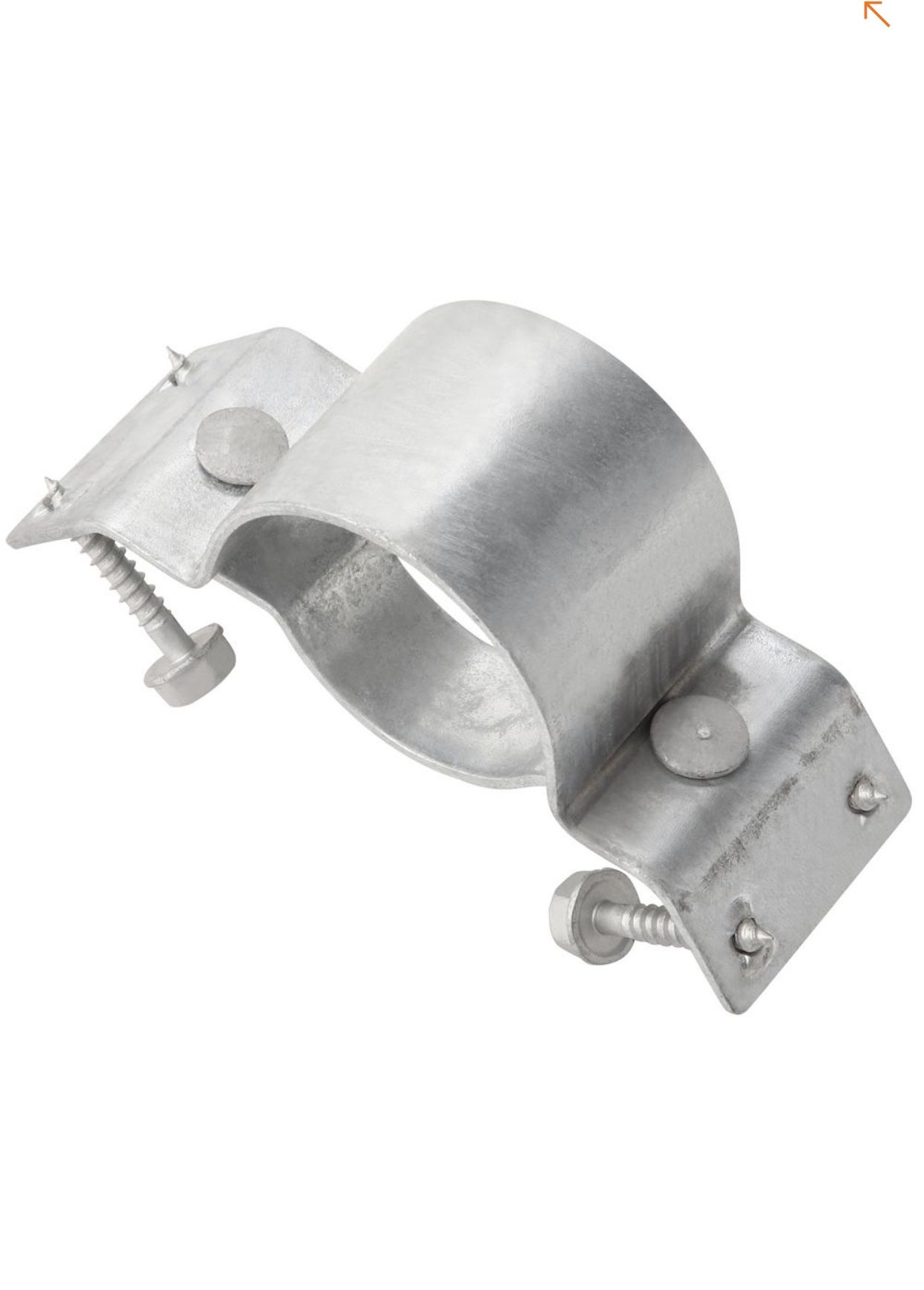 Oz-Post Oz-Post WAP-OZ 2-3/8 in. Galvanized Steel to Wood Fence Bracket with Inside 90° for Full Wrap
