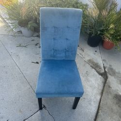 Cool Blue Accent Chair 