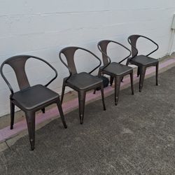 Sillas De Metal Solida