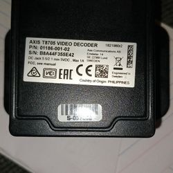Axis  T8705 Video Decoder