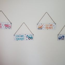 Boys Room Wooden Wall Decor