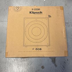 12" Klipsch High-Performance Wireless Subwoofer R-120SWI NEW