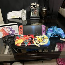 Nintendo Switch Oled Scarlet And Violent Edition Bundle 