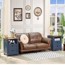 New in box set of 2 18" Farmhouse Night St and with Charging Station