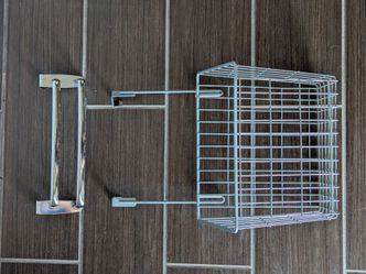 Cabinet Door Towel Holder & Storage Basket