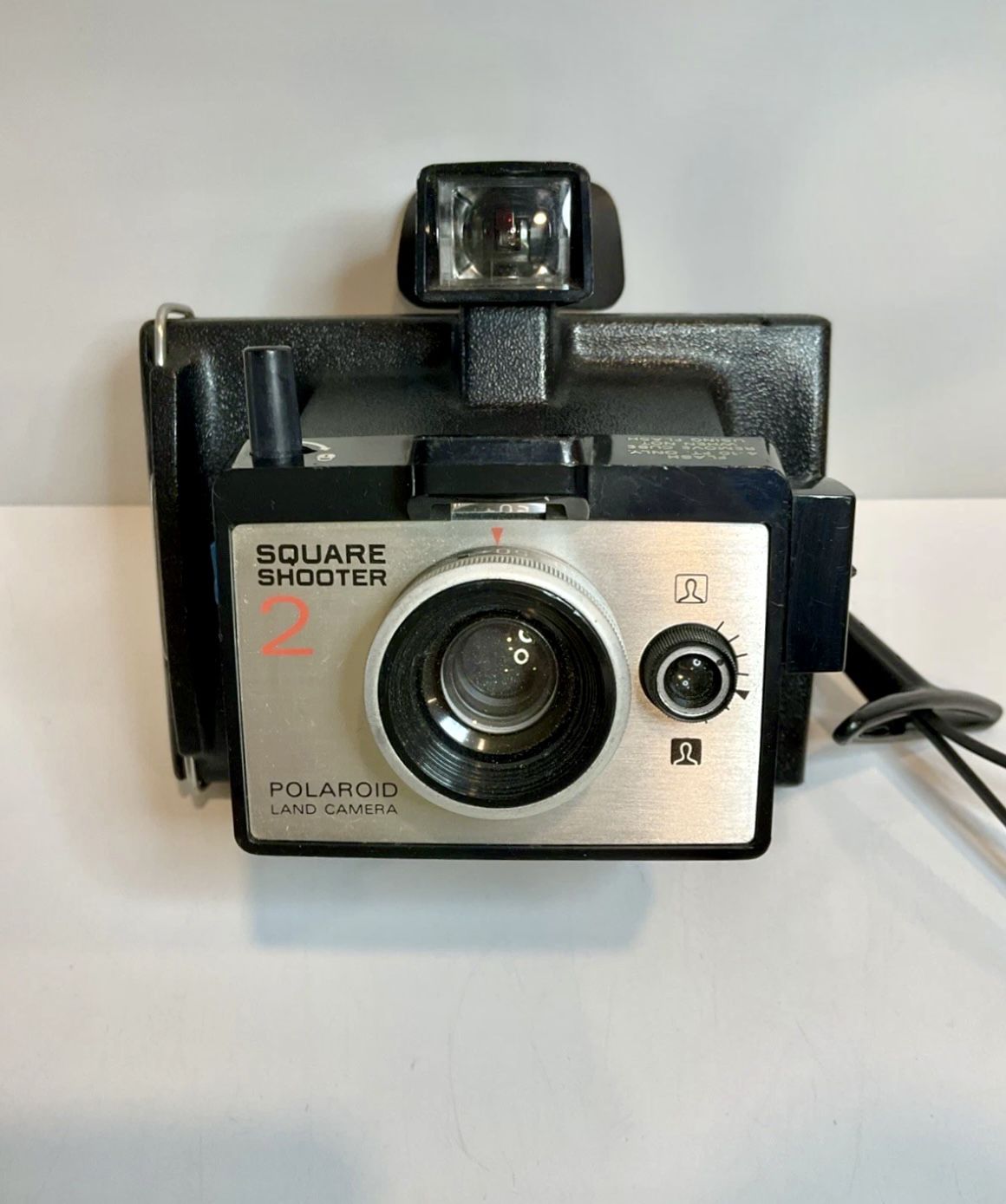 Vintage Polaroid Square Shooter 2 Land Camera Photography Equipment With Strap!