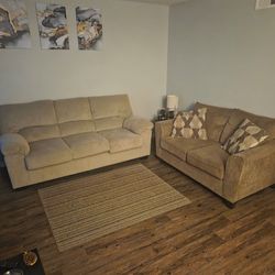 Sofa, Love seat and rug