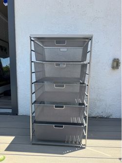 Elfa Mesh Dresser Drawers ( 5 drawers)