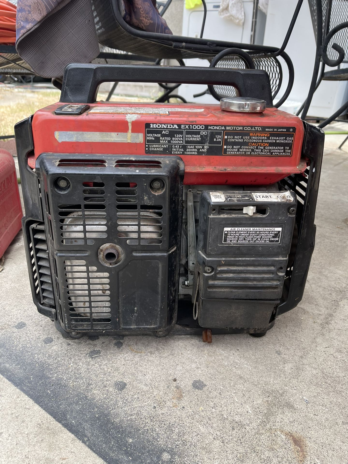 Honda Ex1000 Generator
