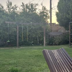 swings and monkeys bars