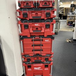 Milwaukee 7 Pc Box Packout Set $250 For Set