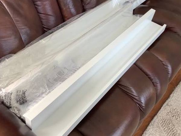 3 Pottery Barn White Floating Ledges NEW IN PACKAGE