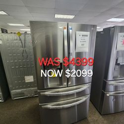 23 Cu. Ft. Smart Wifi Enabled Counter Depth Refrigerator With Craft Ice