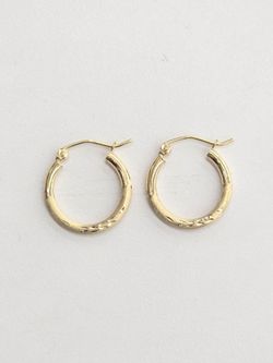 14kt Real Gold Hoop Earring