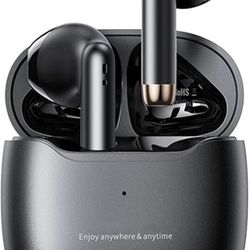 True Wireless Earbuds Bluetooth 5.3 with Microphone for Working Out Noise Canceling Blue Tooth Ear Buds Deep Bass TWS Wireless Earphones with Charging