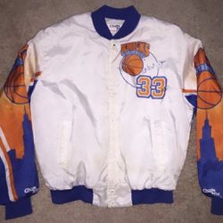 Vintage Patrick Ewing New York Knicks Chalkline Jacket