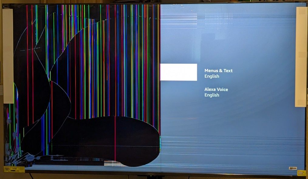 Brand New 85 Inch Panasonic W95A with Broken Screen