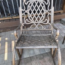 Antique Bronze Outdoor Rocking Chair - Astoria Grand