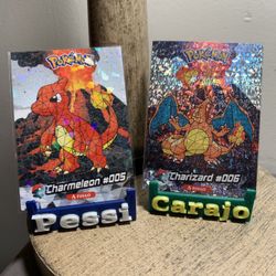 Pokémon 2024 Peru Crystal Collection Lot Of 2: Charmander Evolutions 