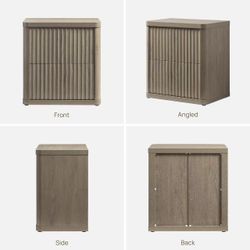 SICOTAS Cas Nightstand with 2 Drawers