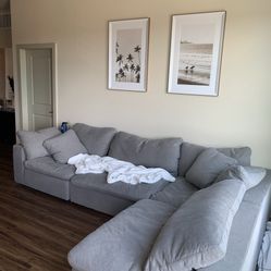 Grey Sectional Couch 