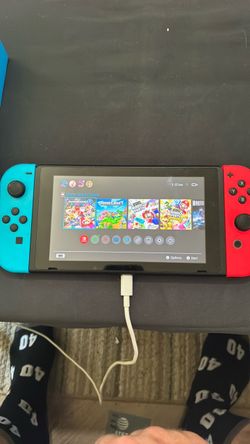 Nintendo Switch with Neon Joy-Cons