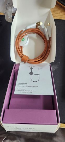 New and never used high end 3-In-1 Charging Cable