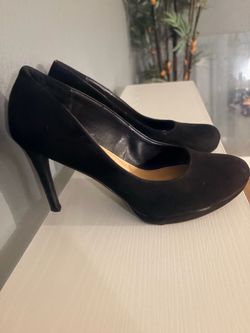 Black Platform Stiletto High Heels / Pumps size 9 1/2