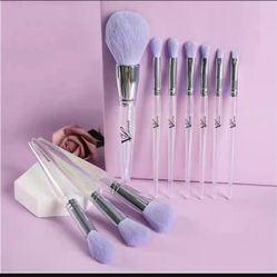 10 Piece Makeup Brushes