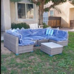 Seven Piece Patio Furniture Set Outdoor Sofa Set Brand New Patio Furniture